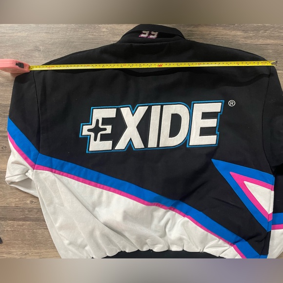 Vintage Autographed NASCAR 2000 Jeff Burton #99 Exide Adult XL Pit Jacket - Picture 6 of 14